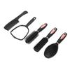 5PCS Hair Brush Set Paddle Hair Brush Detangle Massage Styling Comb Mirror And Holder Stand Set