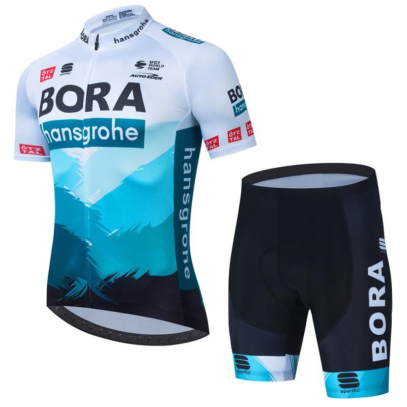 Mens Cycling Jersey Set Short Sleeve Breathable Quick Dry Mountain Bike Apparel