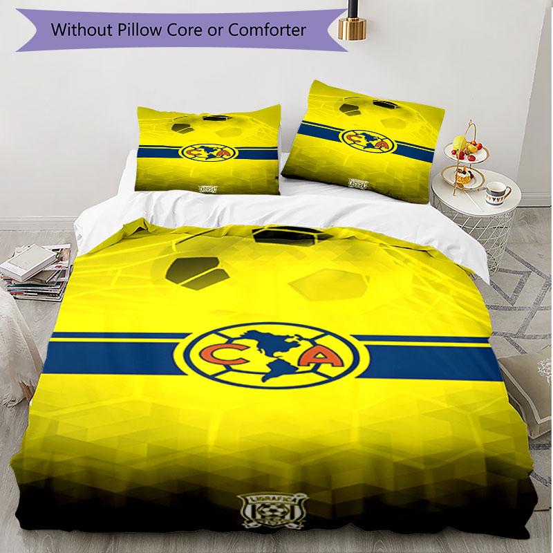 3pcs Duvet Cover Set (1*Duvet Cover + 2*Pillowcase, Without Core), Club America Print Soft All‑Season Bedding Set, Home Bedroom Decor Gift