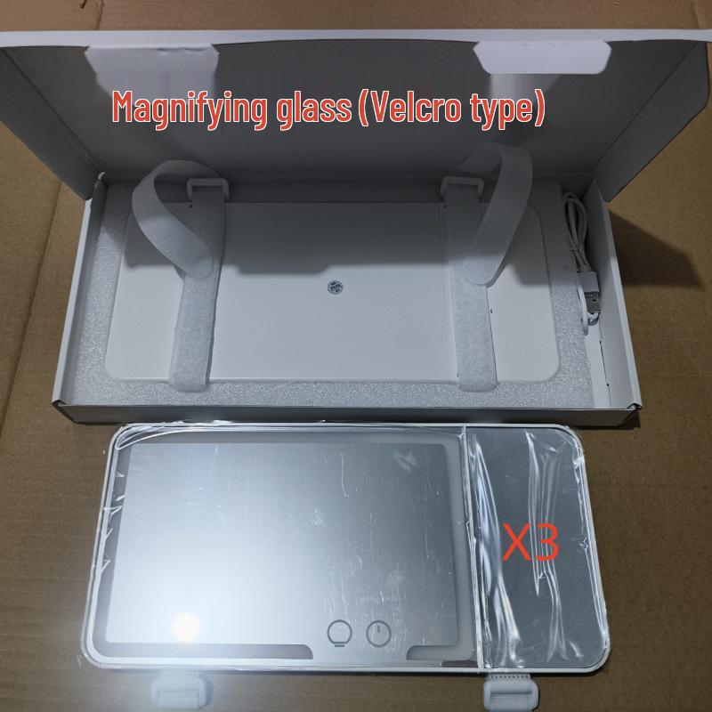 LED Light Car Sun Visor Makeup Mirror - Shatterproof HD Interior Dressing Mirror