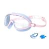 Children's Large Frame Swim Goggles with Nose Cover, Waterproof Anti-Fog, for Boys and Girls