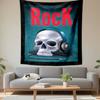 Rock Design Tapestry Wall Hanging, Music Style Graphic, Wall Decor for Bedroom Living Room Dorm