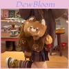 Plush Raccoon Backpack For Teens With Large Capacity And Soft Rabbit Fur Material