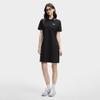 FILA Original Fashion Simple Basic Classic Retro Casual Relaxed Versatile Comfortable Polo Collar Short Sleeve Dress Women dresses Black F51W629306FBK
