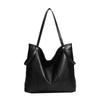 Korean Style Black Fashion Tote - Large Capacity, High-End, Versatile Shoulder & Underarm Bag