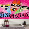 1 Stück The Powerpuff Girls Wandteppich, Wohnzimmer, Schlafzimmer, Büro, Party-Dekoration, Ideales festliches Geschenk