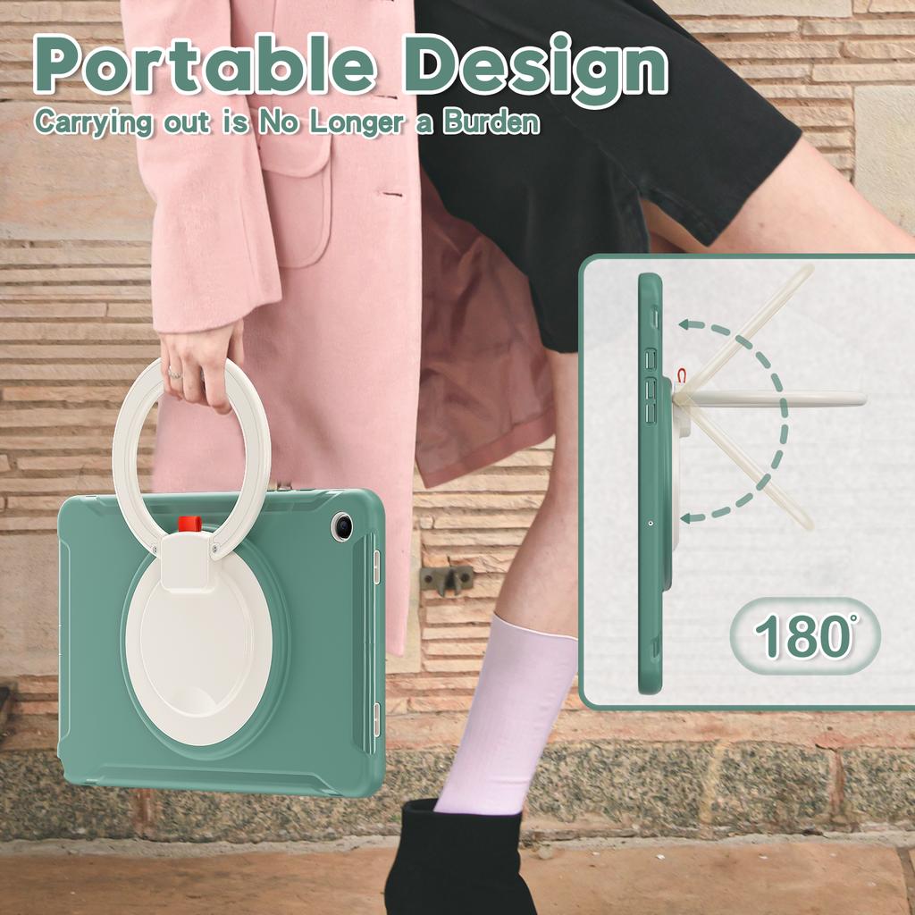 Stand Case For Samsung Tab A11 A9 Plus SM-X230 X236 X210 X216 A8 10.5 X200 X205 A7 10.4 T500 T505 S5E SM-T720 T725 Cover TPU+PC
