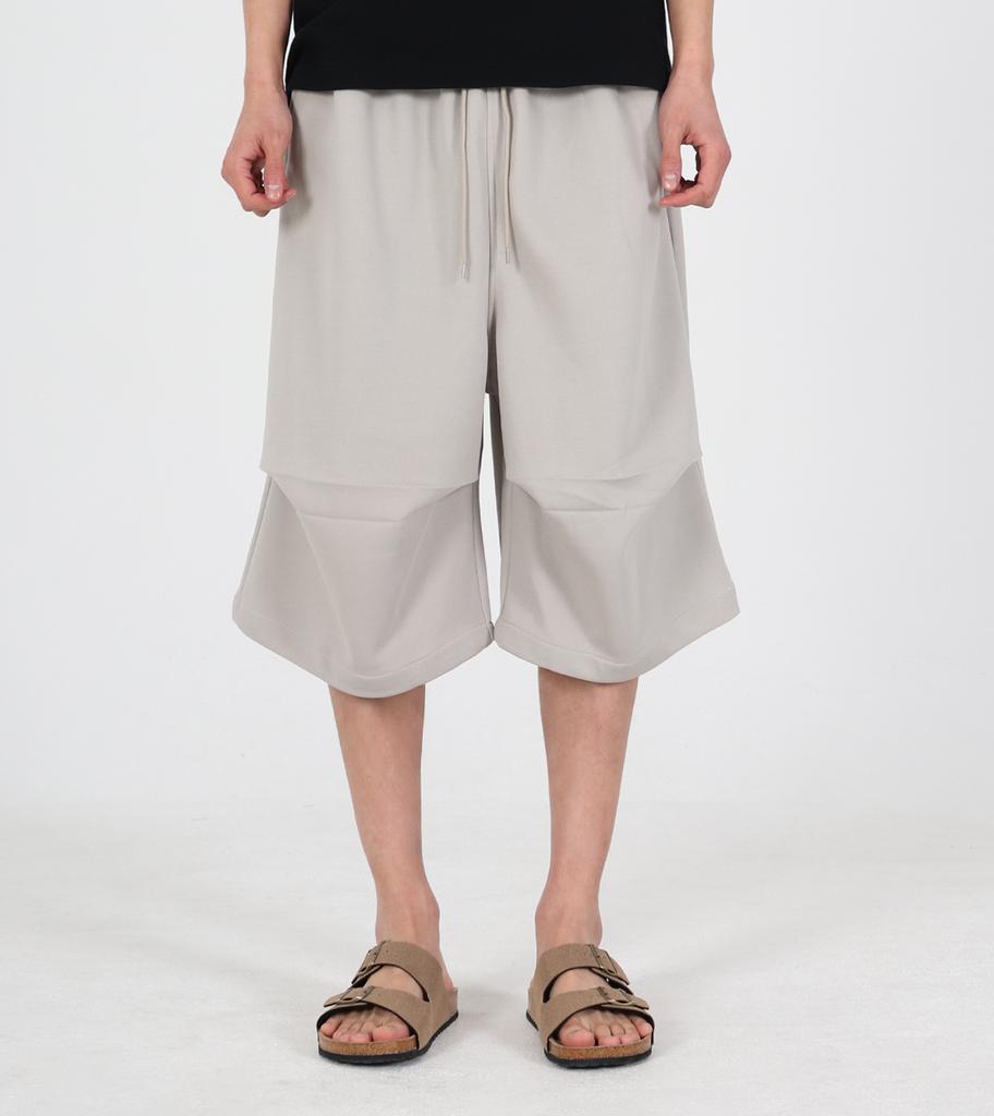 Beoteunseoul Essential Grey Sweat Shorts Pants (Light Grey)