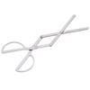 Protable Stainless Steel Folding Fire Tongs Outdoor Camping Hiking Stove Accessory