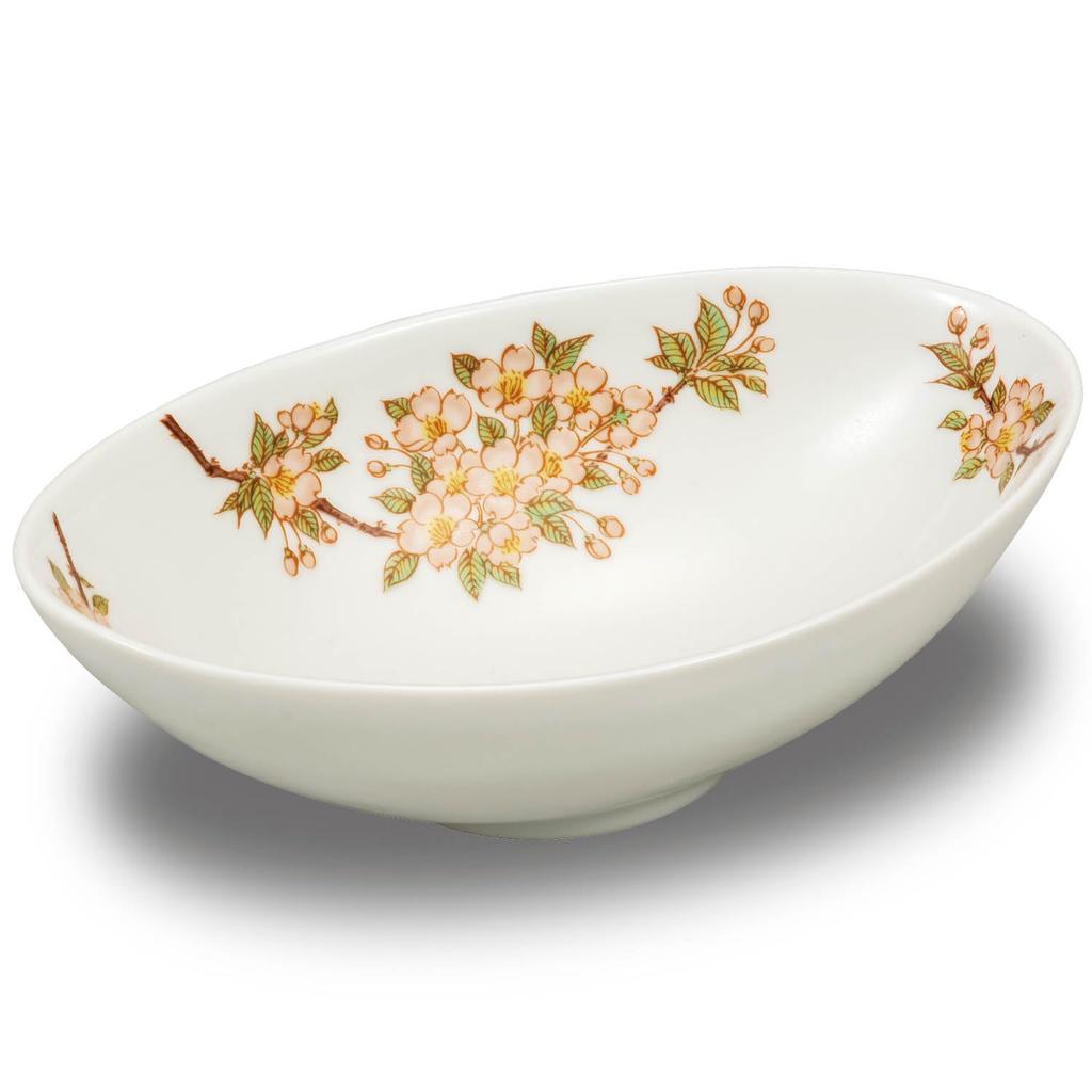 Waza no Kura: Stylish Kutani Ware Bowl with Cherry Blossom Design, High-Quality Japanese Tableware, Made in Japan