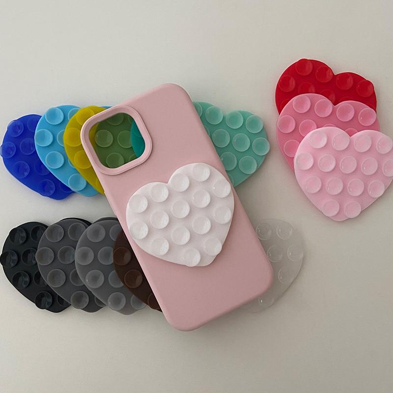 1Pc Backed Adhesive Sucker Pad For Fixed Pad Double Side Silicone Suction Pad For Mobile Phone Fixture Suction Cup