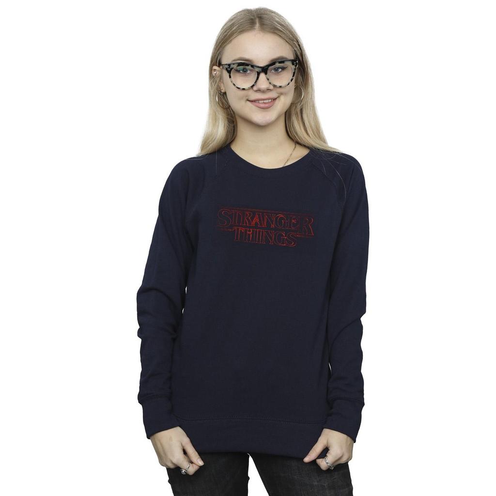 Netflix Womens/Ladies Stranger Things Glow Logo Sweatshirt