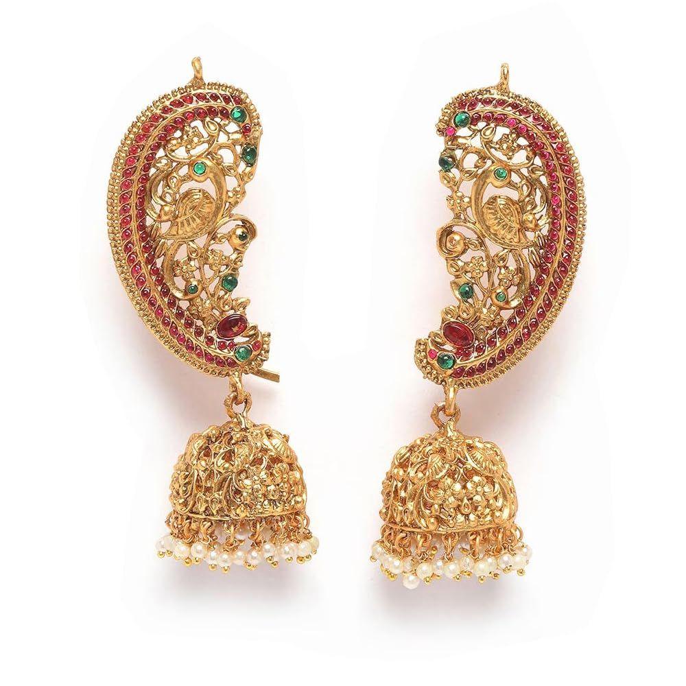 Latest Stylish Fancy Traditional Peacock Jhumka Jhumki Earrings for Women and Girls