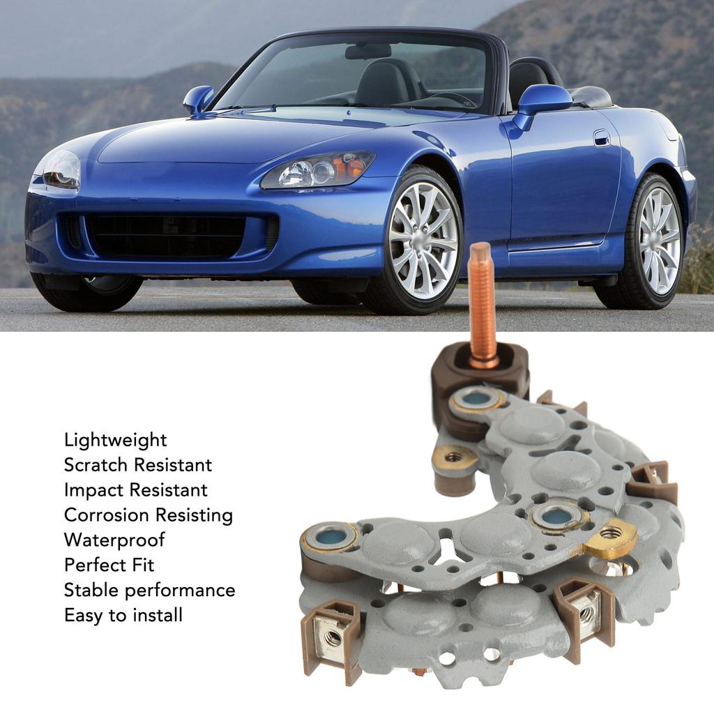 Alternator Rectifier Robust Scratch Resistant Aluminium Alloy 021580 4850 Replacement for S2000 2.0L 2000 To 2009