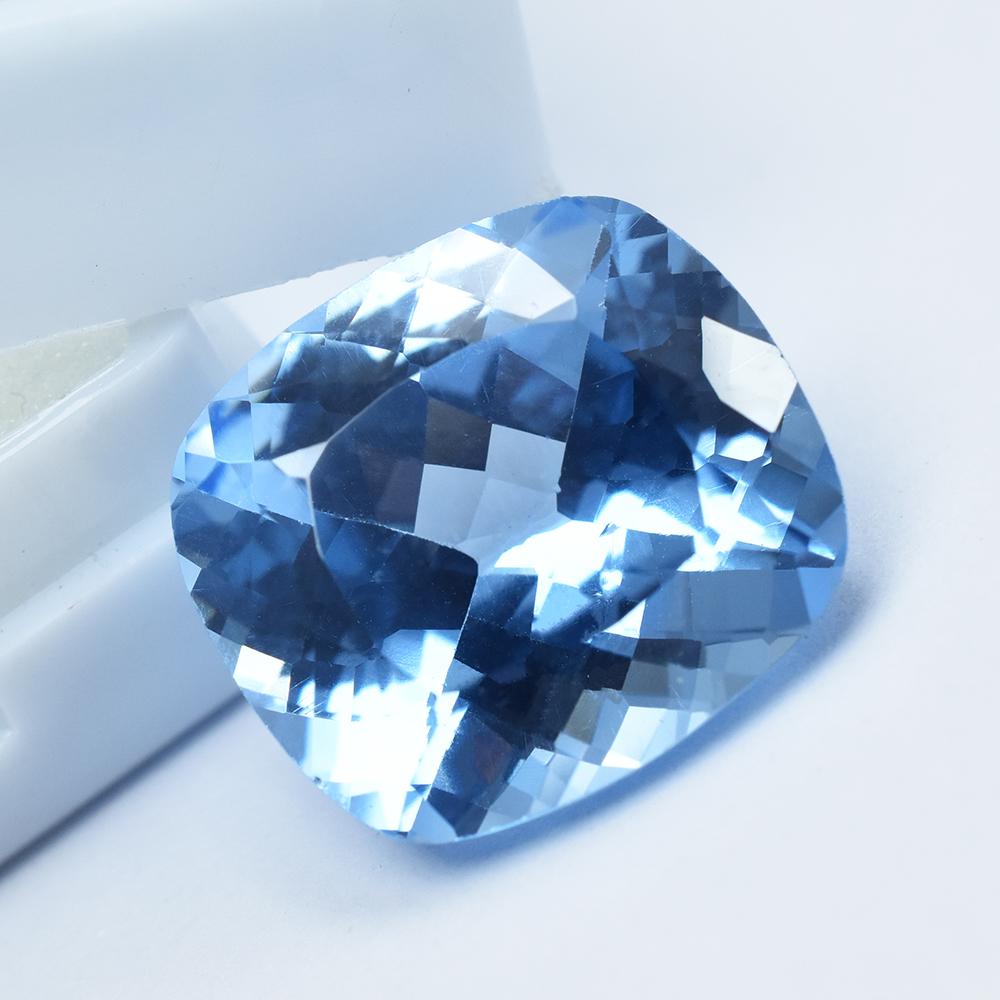 Natural Blue Sapphire Loose Gemstone 15.30 Ct Cushion Cut September Birthstone for Gem Collections