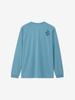 North Mountaineering Logo Crew Pale Size S [The Face] Long-Sleeve T-Shirt, Teal,