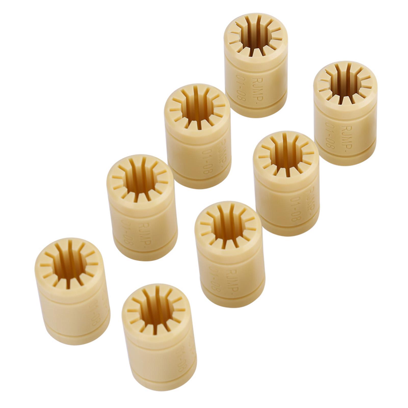 

8 Pcs Set 3D Printer Solid Polymer LM8UU Bearing 8mm Shaft