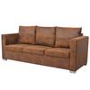 VidaXL Set of Sofas 2 Pcs Living Room Sofa Lounge Sofa Living Room Sofa Home Interior Suede Leather 274885