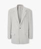 Man On The Boon Cotton Herringbone Suit Jacket_Ivory 4716151008