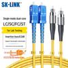 SK-LINK SC-FC Single Mode Dual Core Fiber Optic Patch Cable