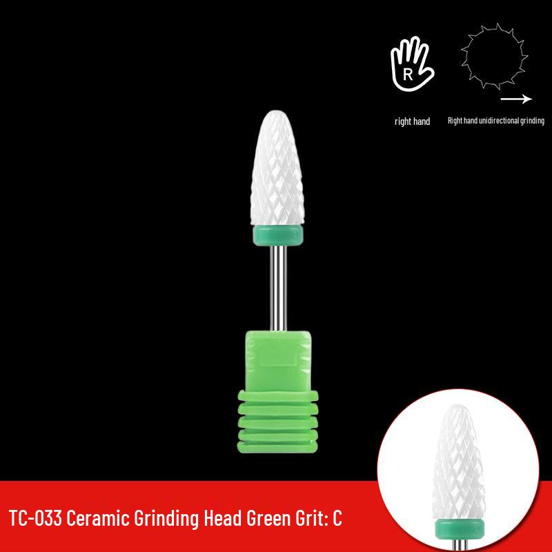 Single Bullet-Shaped Ceramic Nail Grinding Head 2.35