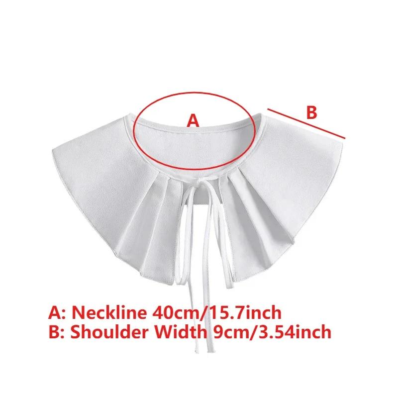 Women Summer Dress Fake Collar Small Shawl Blouse Doll Collar Detachable Shirt Collar Blouse Top False Collars For Women