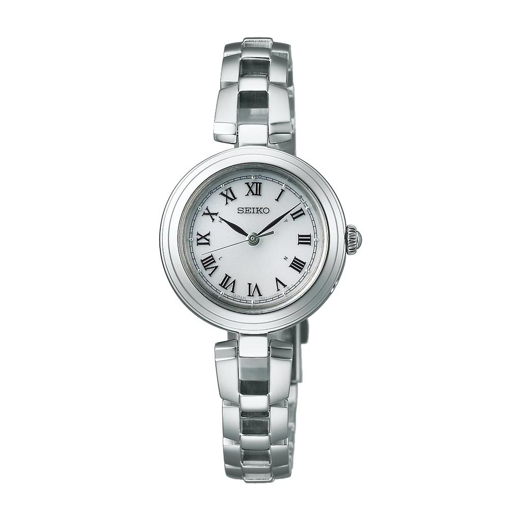 Seiko Selection S Series Solar Bracelet Watch Silver Women's Radio-Controlled SWFH145,