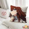 pc Anime Steins Gate Pillow Case Fashion Square Pillowcase Bedroom Sofa Room Ins Decoration Leisure