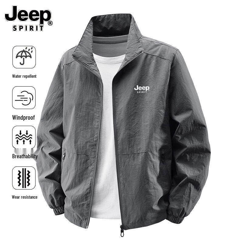 JEEP SPIRIT Men's Breathable Spring Autumn Jacket