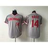 Maglia da Baseball Unisex Cincinnati Reds Edizione Fan Ricamata Top Sportivo Attività all'Aperto Abbigliamento Casual