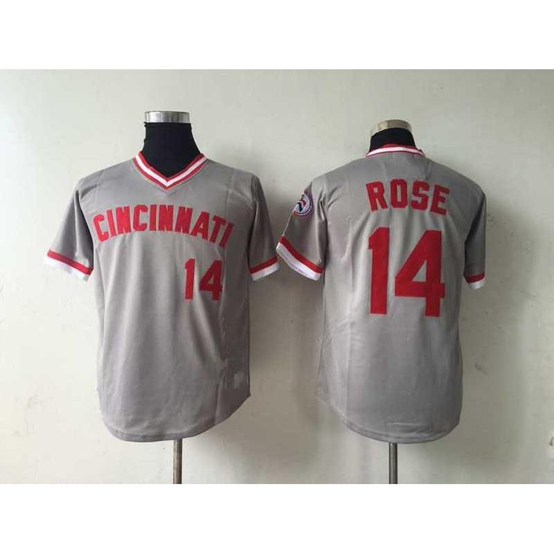 Maglia da Baseball Unisex Cincinnati Reds Edizione Fan Ricamata Top Sportivo Attività all'Aperto Abbigliamento Casual