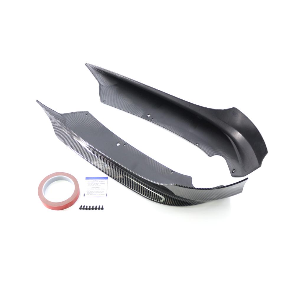 Paar Frontspoilerlippensplitter für BMW 325i 335i E90 LCI Limousine 4-Türer 2009-2012 Schürze Winglets Flaps Spoiler Carbon Fiber