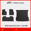 XPeng G6 Car Floor Mats: Wear-Resistant TPE Rear Seat Backrest Pad & Trunk Mat.