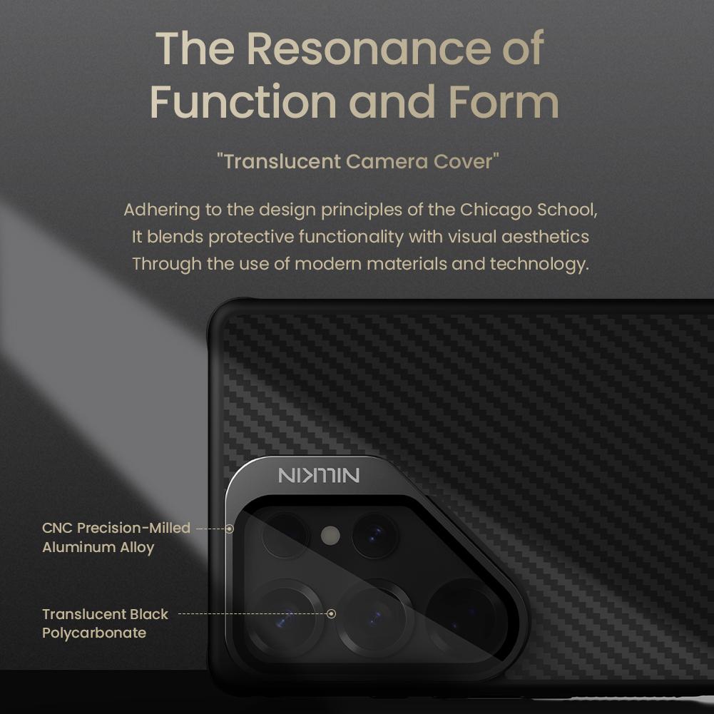 NILLKIN Για Samsung Galaxy S25 Ultra Μαγνητική Θήκη TPU + Αραμιδική Ίνα Κάλυμμα Φακού Βάση Στήριξης Κάλυμμα Κινητού