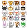 Jungle Zoo Wild Animal Masks: Kindergarten Cartoon Theme Birthday Party Decorations (Set of 20)