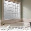 Privacy Window Film Floral Etched Window Film Privacy Glazing Film Repositionable Blackout Film Without Adhesive Anti-UV 30x200cm