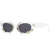 Luxury Cat Eye Sunglasses Women Designer Fashion Small Frame Sun Glasses Female Hip Hop Retro Shades Mirror Lens