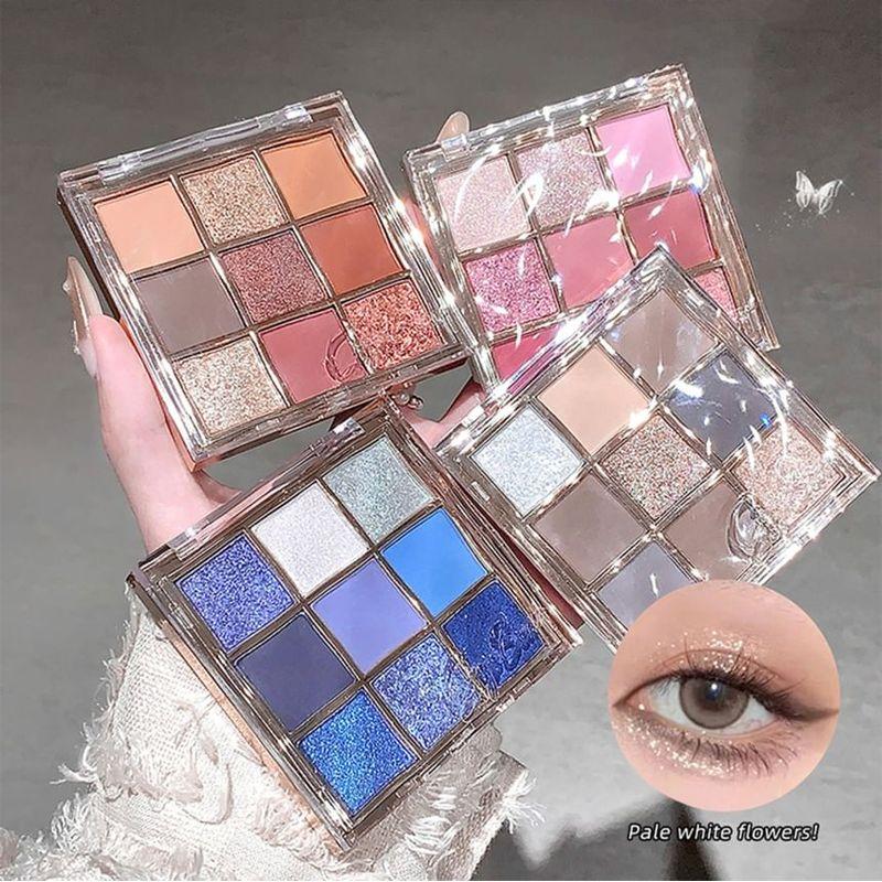 Gege Bear - Light Phantom 9 Colors Eyeshadow Palette - 4 Types