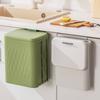 12L Kitchen Garbage Bin Space Saving Plastic Folding Waste Bin Odor Control Detachable Hook Toilet Paper Basket Household Use