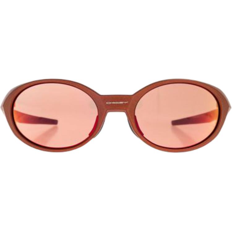 Oakley Logo Polycarbonate Oval Sunglasses Women sunglasses Orange 0OO94380FIREORANGE One Size,Orange
