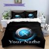 SSC Napoli Custom Name Pattern Bedding,Quilt Set Quilt Cover Pillowcase Home Birthday Gift(1 * duvet cover + 2 * pillowcase, without core)