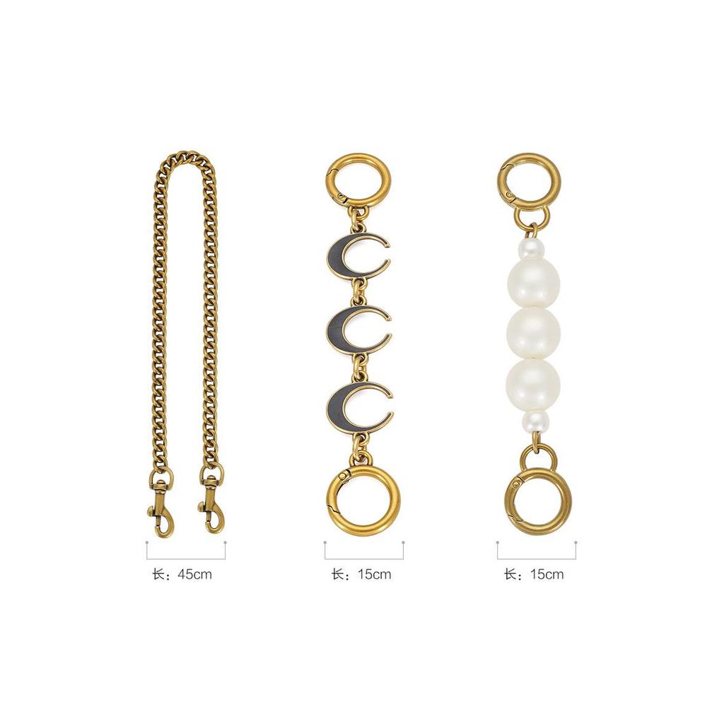 Lan Bao Fan Alloy Bag Strap Unisex Antique Gold DW-ZGA28