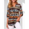 IHUASU Damskie Modne Codzienne Koszule i Bluzki z Krótkim Rękawem i Dekoltem V