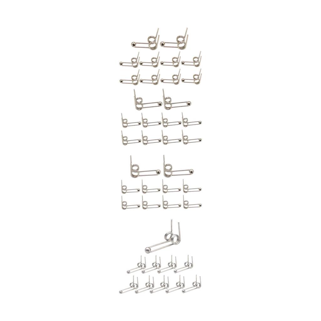 10 Pieces Double Return Torsion Spring Carbon Steel Replacement for Curling Iron