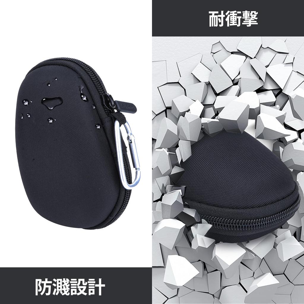 Logitech MX MASTER 3s/4 Advanced Wireless Mouse (Silent, MX2300GR) with Lebakort Storage Case (Black Case)