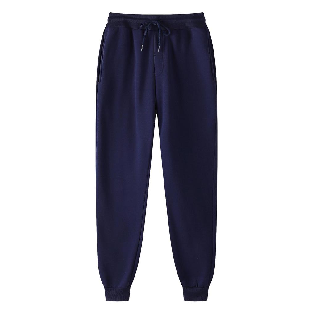 16-Color Men’s & Women’s Slim-Fit Fleece Sweatpants: Elastic Waistband, Plain Jogger Pencil Pants