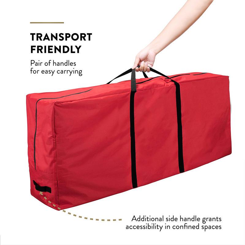 Christmas Tree Storage Bag Foldable Storage Box Oxford Fabric Container Heavy Duty Xmas Home Waterproof&Dustproof with Zipper