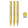 1-6pcs Soft Brush Metallic Marker Pens Gold Silver Permanent Art Markers For Glass Ceramics Resin Crafts Scrapbooking Painting