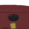 Electric Massage Recliner with Rising Function Burgundy Artificial Leather