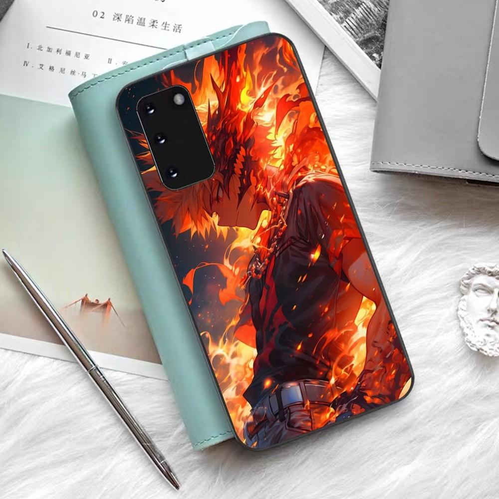 Coque de téléphone dessin animé B-Bakugo K-Katsuki Silicone PC+TPU Pour Samsung S10 20 30 22 23 24 Plus Lite Ultra Housse